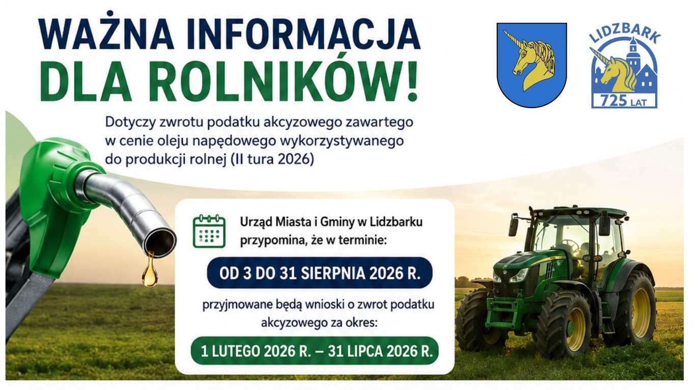 Ważna informacja dla rolników – II tura zwrotu podatku akcyzowego w 2026 roku